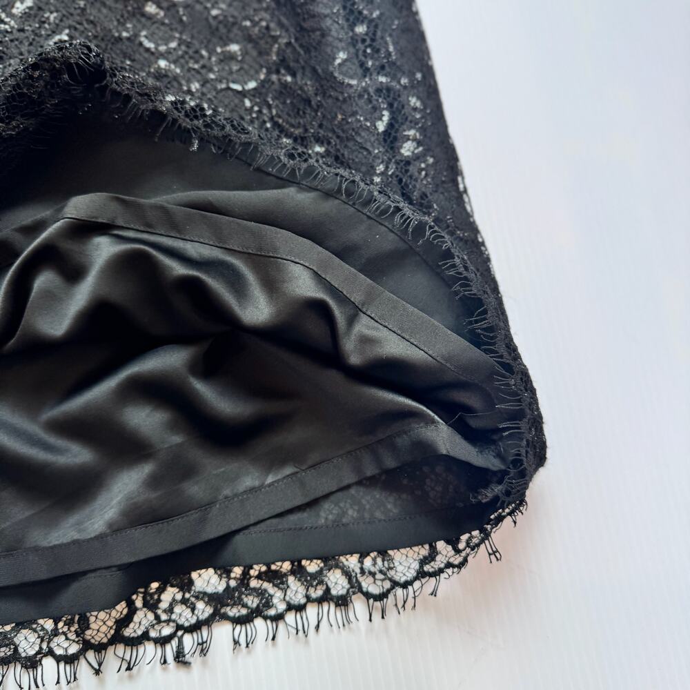 Lauren Ralph Lauren Black Lace Dress Women’s 10 Evening Occasion Event Wedding - Picture 9 of 16